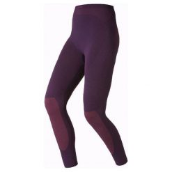 Spodnie sportowe damskie: Odlo Spodnie damskie Evolution Warm fioletowe r. L (180921)
