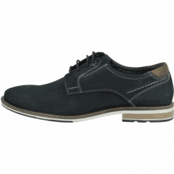 Tom Tailor półbuty męskie 80897021 43 ciemnoniebieski. Niebieskie buty wizytowe męskie Tom Tailor, ze skóry, bez zapięcia. W wyprzedaży za 249,00 zł.