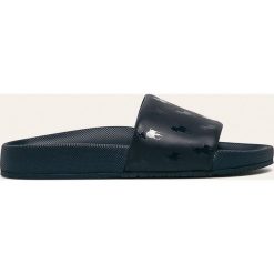 Polo Ralph Lauren - Klapki. Niebieskie kapcie męskie Polo Ralph Lauren, z gumy, bez zapięcia. W wyprzedaży za 179,90 zł.
