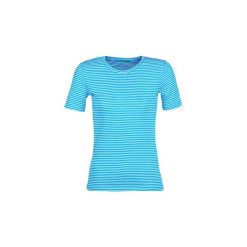 T-shirty z krótkim rękawem Benetton FELINO. Niebieskie t-shirty damskie Benetton, s, bez wzorów, bez kołnierzyka. Za 69,00 zł.