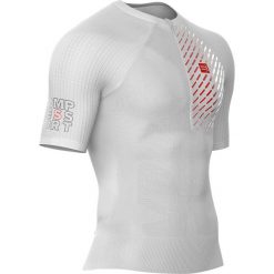 Koszulka Compressport Trail Running Postural SS Top M Biała. Białe koszulki męskie Compressport, m, bez wzorów, bez kołnierzyka, z krótkim rękawem, krótkie, do biegania. Za 399,99 zł.