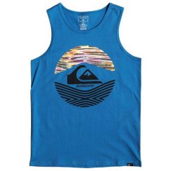 Quiksilver Koszulka Chłopięca Stamped 152 Niebieska. Niebieskie t-shirty chłopięce Quiksilver, bez wzorów, bez rękawów. Za 69,00 zł.