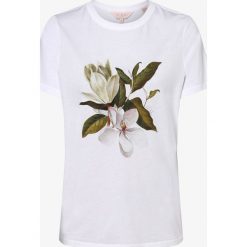 Ted Baker - T-shirt damski – Danikka, biały. Białe t-shirty damskie Ted Baker, bez wzorów, bez kołnierzyka. Za 299,95 zł.