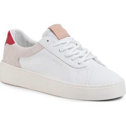 Sneakersy GANT - Lagalilly 20531504 Br. Wht/Cream G282. Białe półbuty damskie GANT, na co dzień, bez wzorów, ze skóry, bez obcasa, na płaskiej podeszwie, bez zapięcia. Za 469,00 zł.