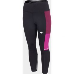 Legginsy do biegania damskie. Spodnie damskie 4f, bez wzorów, z dzianiny, do biegania. Za 179,99 zł.