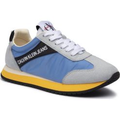 Sneakersy CALVIN KLEIN JEANS - Jill R8527 Multi Silver Lake Bl. Szare półbuty damskie Calvin Klein Jeans, z jeansu. Za 519,00 zł.