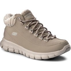 Trekkingi SKECHERS - Winter Nights 12122/STN Stone. Brązowe buty zimowe damskie Skechers, z materiału. W wyprzedaży za 249,00 zł.