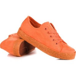 Trampki i tenisówki damskie: Pomarańczowe trampki espadryle CAMRYN