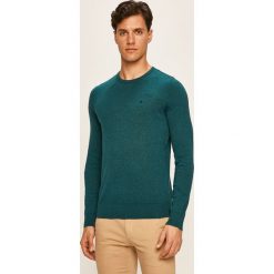 Tom Tailor Denim - Sweter. Szare swetry męskie TOM TAILOR DENIM, s, bez wzorów, z bawełny, z okrągłym kołnierzem, bez kaptura. W wyprzedaży za 114,90 zł.