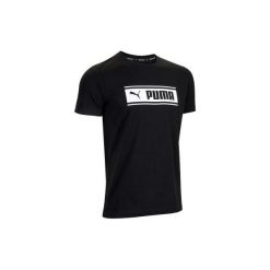 Koszulka krótki rękaw Gym & Pilates męska. Koszulki męskie Puma, m, bez wzorów, z bawełny, bez kołnierzyka, z krótkim rękawem, krótkie. Za 44,99 zł.