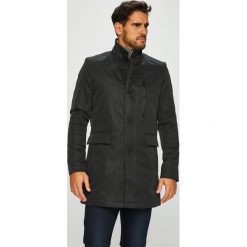 S.Oliver Black Label - Kurtka. Czarne płaszcze męskie s.Oliver BLACK LABEL, s, bez wzorów, z poliesteru, długie, z kapturem. W wyprzedaży za 579,90 zł.