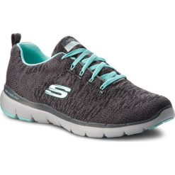 Buty SKECHERS - Flex Appeal 3.0 13062/CCLB Charcoal/Light Blue. Szare buty sportowe damskie Skechers, z materiału, sportowe, na fitness i siłownię. W wyprzedaży za 179,00 zł.