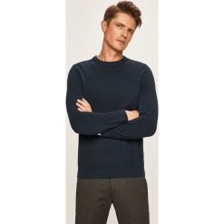 Marc O'Polo - Sweter. Niebieskie swetry męskie Marc O'Polo, m, bez wzorów, z bawełny, z okrągłym kołnierzem, bez kaptura. W wyprzedaży za 269,90 zł.