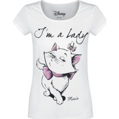 Aristocats Marie - I'm A Lady Koszulka damska biały. Białe koszulki damskie marki Aristocats, m, z nadrukiem, z okrągłym kołnierzem, bez rękawów. Za 74,90 zł.