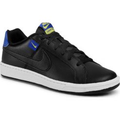 Buty NIKE - Court Royale Tab CJ9263 003 Black/Hyper Blue/Bright Cactus. Czarne buty sportowe męskie Nike, na co dzień, bez wzorów, ze skóry ekologicznej, bez zapięcia. Za 239,00 zł.