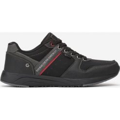 Czarno-Czerwone Buty Sportowe Uzma. Czarne buty sportowe męskie Born2be, na wiosnę, z tworzywa sztucznego, na sznurówki. Za 109,99 zł.
