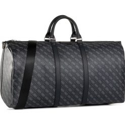 Torba GUESS - Dan Logo (4G Print) Travel TMDANL P0335 BLA. Czarne torby męskie skórzane Guess, z aplikacjami, ze skóry ekologicznej. Za 749,00 zł.