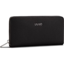 Duży Portfel Damski LIU JO - Xl Zip Around Isola N68174 E0033 Nero 22222. Czarne portfele damskie marki Liu Jo, ze skóry ekologicznej. Za 299,00 zł.