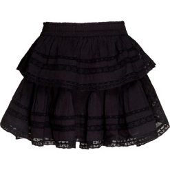 Spódniczka LOVESHACKFANCY RUFFLE. Czarne spódniczki damskie LoveShackFancy, z aplikacjami, z bawełny. Za 1320,00 zł.