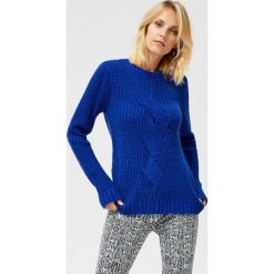 Sweter o wyraźnym splocie. Swetry damskie Moodo, xs, bez wzorów, z poliesteru, bez rękawów, bez kaptura. Za 29,99 zł.