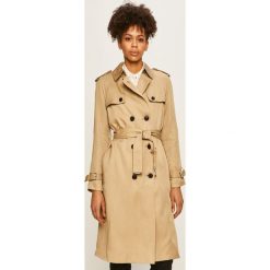 Calvin Klein - Trencz. Brązowe kurtki damskie Calvin Klein, s, bez wzorów, z poliesteru. Za 1299,00 zł.