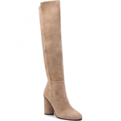 Kozaki STUART WEITZMAN - Eloise 95 YL96245 Brownstone Suede. Brązowe buty zimowe damskie marki Stuart Weitzman, z materiału, na obcasie. Za 3309,00 zł.