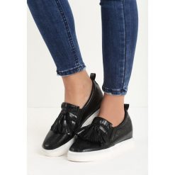 Sneakersy damskie: Czarne Sneakersy Impulse