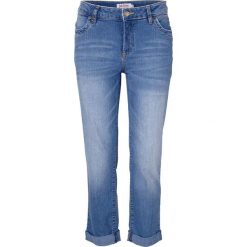 Wygodne dżinsy ze stretchem 7/8 bonprix niebieski. Niebieskie jeansy damskie bonprix. Za 74,99 zł.