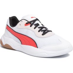 Sneakersy PUMA - Ekstra 371138 03 White/HighRisk Red/Black Gum. Białe sneakersy męskie Puma, bez zapięcia. W wyprzedaży za 199,00 zł.