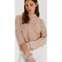 Bluza z półgolfem - Kremowy. Białe bluzy damskie Cropp, s, bez wzorów, bez rękawów, bez kaptura. Za 79,99 zł.