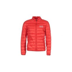 Kurtki pikowane Emporio Armani EA7 TRAIN CORE ID DOWN LIGHT JKT. Czerwone kurtki męskie marki Emporio Armani EA7, xxl, bez wzorów, bez kaptura. Za 510,30 zł.