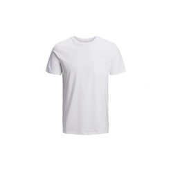 T-shirty z krótkim rękawem Dziecko Jack Jones 12148407 POCKET TEE. Białe t-shirty chłopięce Jack & Jones, bez wzorów, z krótkim rękawem. Za 54,74 zł.