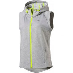 Puma Kamizelka Transition Sl Jkt W Light Gray Heather. Brązowe kamizelki damskie Puma, z dresówki. W wyprzedaży za 169,00 zł.