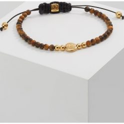 Bransoletki męskie: Northskull LOGO DISK MACRAME BRACELET Bransoletka goldcoloured