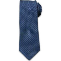 Stylowy Krawat Męski z Delikatnym Deseniem - Chattier- 6,7cm, Niebieski KRCH1003. Niebieskie krawaty męskie Chattier, bez wzorów, z tkaniny, eleganckie. Za 39,00 zł.