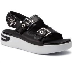 Sandały GEOX - D Ottaya Sand C D92CMC 08502 C9999 Black. Czarne klapki damskie Geox, bez wzorów, ze skóry ekologicznej, bez obcasa. W wyprzedaży za 339,00 zł.
