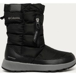 Columbia - Śniegowce. Niebieskie śniegowce damskie Columbia, z materiału, bez zapięcia. Za 499,90 zł.