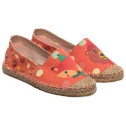 Tomsy damskie: Espadryle w kolorze pomarańczowym ze wzorem