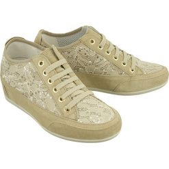 IGI&CO 11594 22 scamosciato/pizzo beige, półbuty (sneakersy) damskie. Brązowe koturny damskie IGI&CO, bez obcasa, na koturnie, bez zapięcia. Za 379,90 zł.