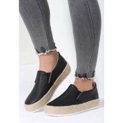 Czarne Slip On Fire Bomb. Czarne espadryle damskie marki Inny, na platformie. Za 69,99 zł.