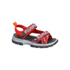 Sandały turystyczne Hike 500 dla chłopców. Czerwone sandały chłopięce marki QUECHUA, z poliesteru, bez zapięcia. Za 69,99 zł.