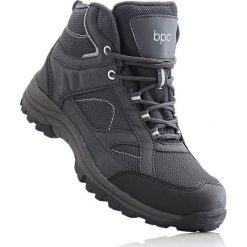 Halówki męskie: Wysokie buty outdoorowe bonprix antracytowo-czarny