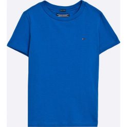 Tommy Hilfiger - T-shirt dziecięcy 122-176 cm. Białe t-shirty chłopięce marki TOMMY HILFIGER, z bawełny, z okrągłym kołnierzem. W wyprzedaży za 89,90 zł.