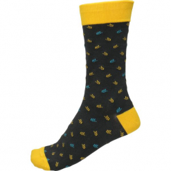 Skarpety unisex. Fioletowe skarpetki męskie marki Gino Rossi, z elastanu. Za 19,90 zł.