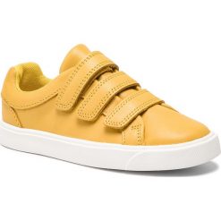 Sneakersy CLARKS - City OasisLo K 261414846 Yellow. Żółte półbuty dziewczęce Clarks, na rzepy. Za 219,00 zł.