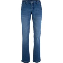 Dżinsy "authentic-stretch" BOOTCUT bonprix niebieski. Niebieskie jeansy damskie bonprix, z jeansu. Za 49,99 zł.