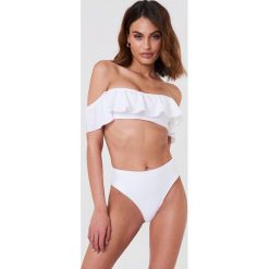 Stroje dwuczęściowe damskie: Wolf & Whistle Góra bikini Bardot – White