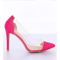 Różowe Szpilki transparentne fuksjowe 9003-56 Fushia. Różowe czółenka damskie ButyModne, na co dzień, bez wzorów, z zamszu, eleganckie, bez obcasa, na szpilce, bez zapięcia. W wyprzedaży za 109,00 zł.
