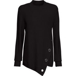 Sweter bonprix czarny. Czarne swetry damskie bonprix, bez wzorów, bez rękawów, bez kaptura. Za 99,99 zł.