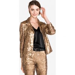TWINSET Blezer Złoty. Żółte kurtki damskie Twinset, xs, z aplikacjami, z elastanu. Za 1467,95 zł.